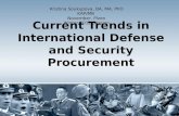 Current Trends in International Defense and Security Procurement Lecture (Bachelors Degree)
