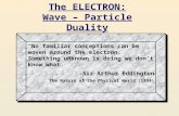 Dual Nature of the Electron