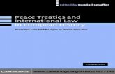 Peace Treaties and International Law in European History. From the Late Middle Ages to World War One