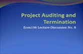 8. Project Auditing and Termination