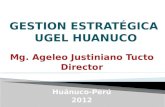 Gestion estrat©gica UGEL Hunuco
