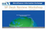 MIX SPTF Presentation: Desk Review Workshop