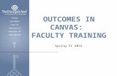 Outcomes Training for Faculty Spring 2014