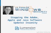 Stopping the Adobe, Apple and Java Software Updater Insanity