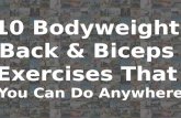 10 Bodyweight Back Exercises That You Can Do Anywhere