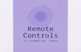 Remote Controls - HCI - Assignment 1