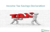 Income Tax Savings Declaration