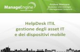 Help desk itil gestione degli asset it e dei dispositivi mobile - User Conference ManageEngine Italia 2013