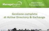 Gestione completa di active directory & exchange - User Conference ManageEngine Italia 2013