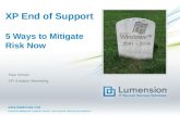 XP End of Support: 5 Ways to Mitigate Risk Now