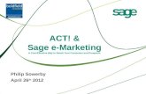 Unleashing the power of act   act & sage e marketing