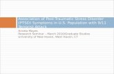 Association of PTSD symptoms in U.S. population  with 9/11 terrorist attack