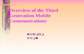 Overview of 3rd Generation Mobile Communications