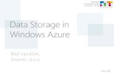 Data Storage In Windows Azure Ntk 2012