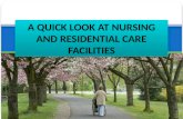 A quick look at nursing and residential care facilities