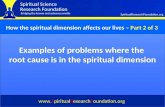 How the spiritual dimension affects our lives  Part 2 of 3