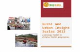 Rural & urban insight series ppt