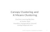 Canopy k-means using Hadoop