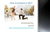How to propose a girl