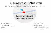 Generic Pharma at Strategic Inflection Point - IHF - CEO Nicos Rossides