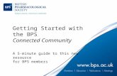 Getting Started with the BPS Connected Community