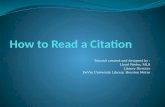 How to read an APA citation