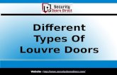Different types of louvre doors