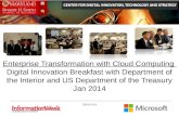 Enterprise transformation with cloud computing Jan 2014