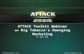 ATTACK Toolkit Webinar on Big Tobacco's Emerging Marketing