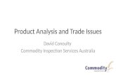 Agricultural Commodity Analysis and Trade Issues for Shipping