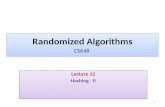Lecture 12-cs648-2013 Randomized Algorithms