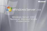 Windows Server 2008 Launch presentation
