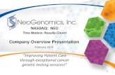 NeoGenomics Laboratory Company Overview Presentation 02/19/2014