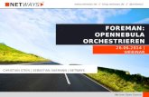 Präsentation Foreman: OpenNebula orchestrieren Webinar 26.06.2014