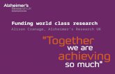 "Together we are achieving so much": Funding world class research by Alison Cranage, Alzheimer’s Research UK