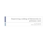 Improving GP coding of dementia in London