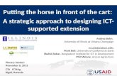 Putting the Horse in Front of the Cart - Implications for ICT4 Extension Design Strategy