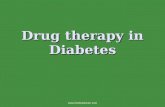 Drug therapy in diabetes