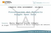 I Congreso Open Government Avapol, María Ángeles Rincón