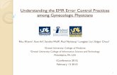Understanding EMR Error Control Practices Among Gynecologic Physicians