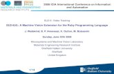 A Machine Vision Extension for the Ruby Programming Language - ICIA 2008