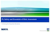 PL Safety and Essentials of Risk Assessment