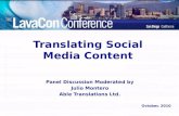 Lavacon 2010   translating social media