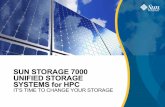 Sun Storage 7000 in HPC