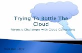 Trying to bottle the cloud   forensic challenges with cloud computing