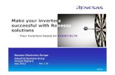 Renesas motion control: Your inverters based on RX600 and RL78