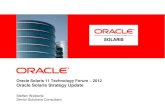 Oracle Solaris 11 Stategy Update