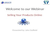 How to sell your products online