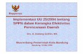 Implementasi UU 25/2004 tentang SPPN dalam Kerangka Efektivitas Perencanaan Daerah