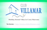 Holiday Rental Villas in Costa Maresme